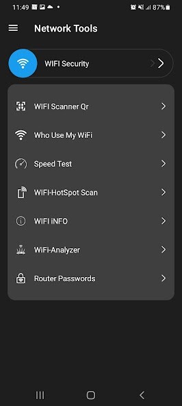 Run android online APK Network WIFI Tools ,Speed Test from MyAndroid or emulate Network WIFI Tools ,Speed Test using MyAndroid