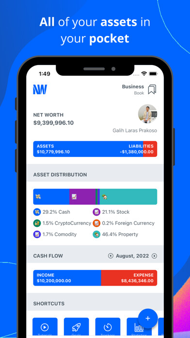 Emulate iPhone app Networth - Smart Asset Manager using MyAndroid Emulate iPhone app Networth - Smart Asset Manager using MyAndroid