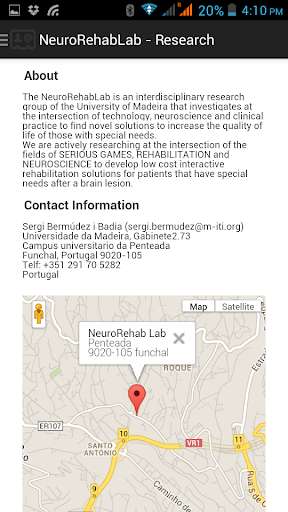 Emulate Android APK NeuroRehabLab - Research