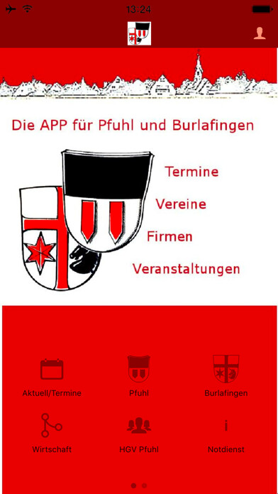 Emulate iPhone app Neu-Ulm - Pfuhl + Burlafingen using MyAndroid