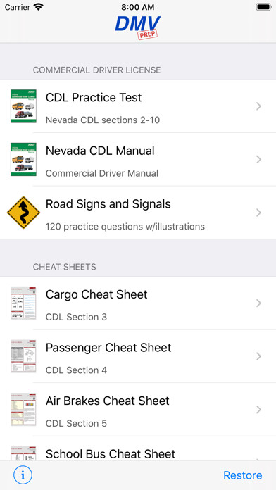 Emulate iPhone app Nevada CDL Test Prep using MyAndroid Emulate iPhone app Nevada CDL Test Prep using MyAndroid