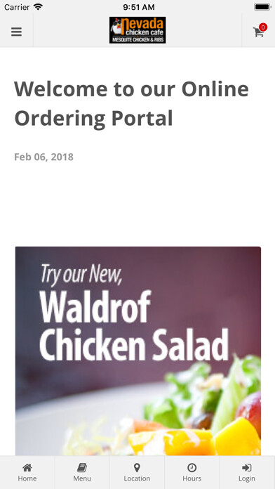 Emulate iPhone app Nevada Chicken Cafe using MyAndroid Emulate iPhone app Nevada Chicken Cafe using MyAndroid