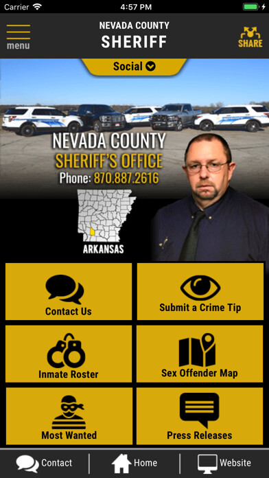 Emulate iPhone app Nevada County AR Sheriff App using MyAndroid Emulate iPhone app Nevada County AR Sheriff App using MyAndroid