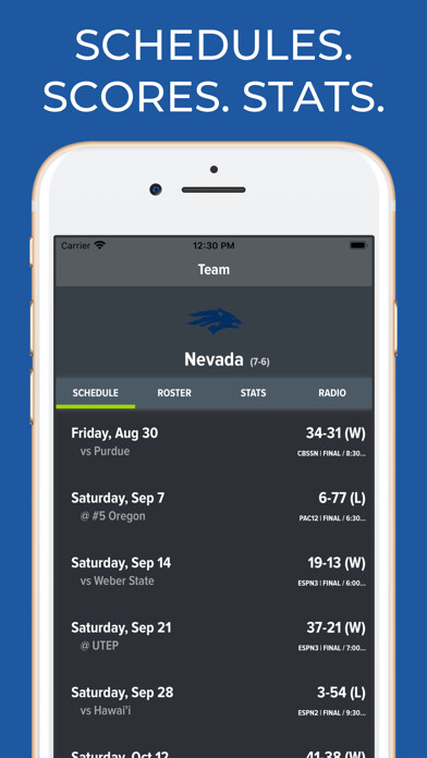 Emulate iPhone app Nevada Football Schedules using MyAndroid Emulate iPhone app Nevada Football Schedules using MyAndroid