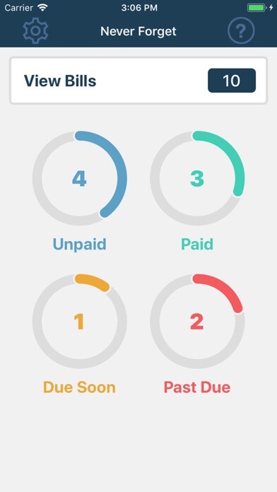 Emulate iPhone app Never Forget - Bill Management using MyAndroid Emulate iPhone app Never Forget - Bill Management using MyAndroid