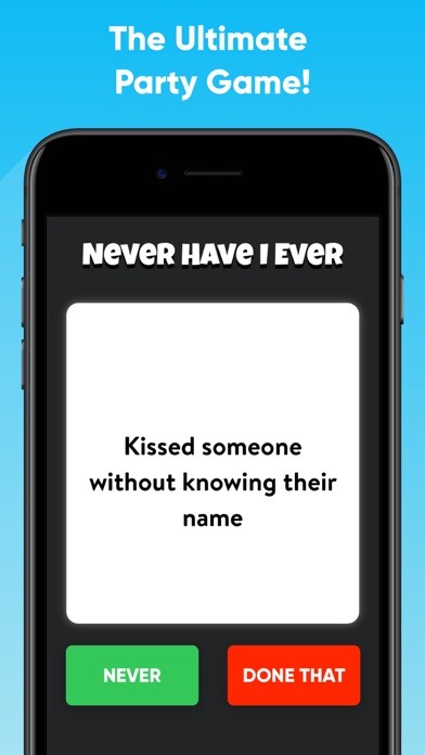 Emulate iPhone app Never Have I Ever:  Adult Game using MyAndroid