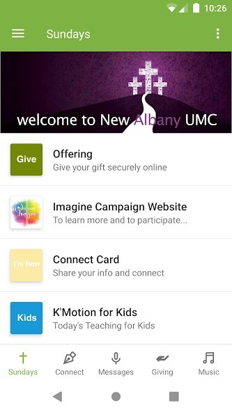 Emulate iPhone app New Albany Methodist using MyAndroid Emulate iPhone app New Albany Methodist using MyAndroid