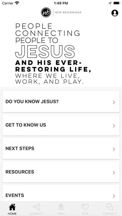 Emulate iPhone app New Beginnings Church using MyAndroid Emulate iPhone app New Beginnings Church using MyAndroid