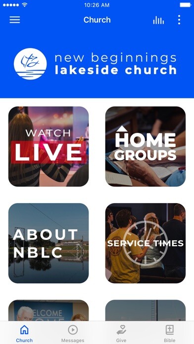 Emulate iPhone app New Beginnings Lakeside Church using MyAndroid Emulate iPhone app New Beginnings Lakeside Church using MyAndroid