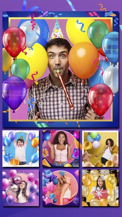 Emulate iPhone app New Birthday Frames Collection using MyAndroid