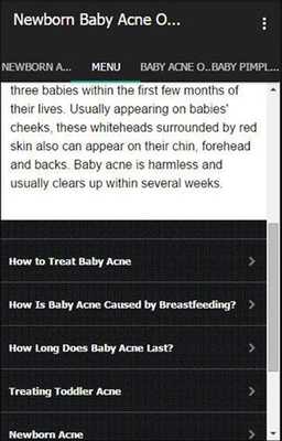 Emulate Android APK Newborn Baby Acne On Face