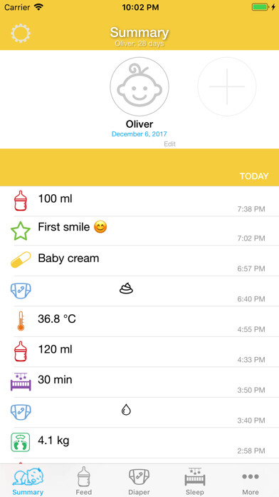 Emulate iPhone app Newborn Baby tracker: baby Log using MyAndroid Emulate iPhone app Newborn Baby tracker: baby Log using MyAndroid