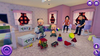 Emulate iPhone app Newborn Twin Baby- Mother Sim using MyAndroid