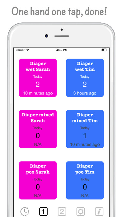 Emulate iPhone app Newborn Twins Log & Tracker using MyAndroid