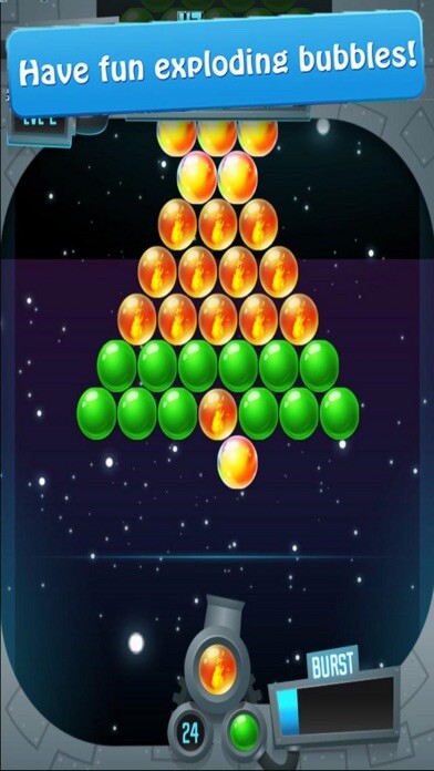 Emulate iPhone app New Bubble Space 2 using MyAndroid