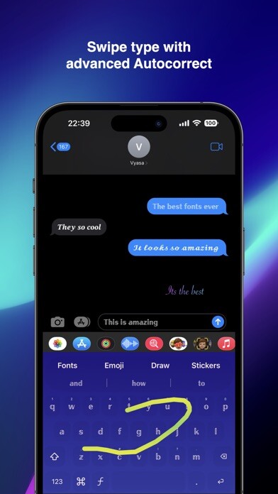 Emulate iPhone app New Cool Fonts Keyboard using MyAndroid Emulate iPhone app New Cool Fonts Keyboard using MyAndroid