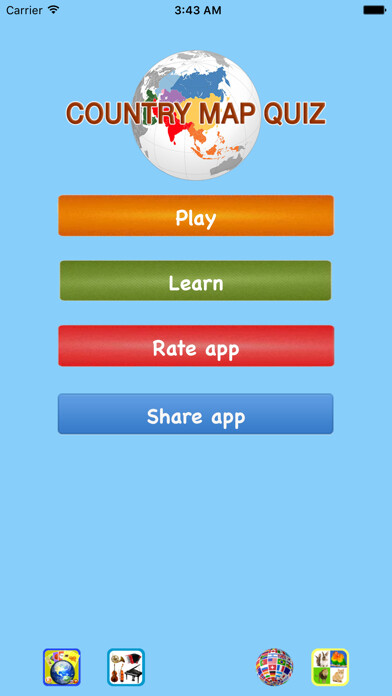 Emulate iPhone app New Country Map Quiz using MyAndroid Emulate iPhone app New Country Map Quiz using MyAndroid