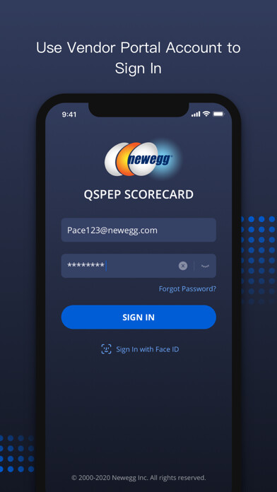 Emulate iPhone app Newegg QSPEP Scorecard using MyAndroid