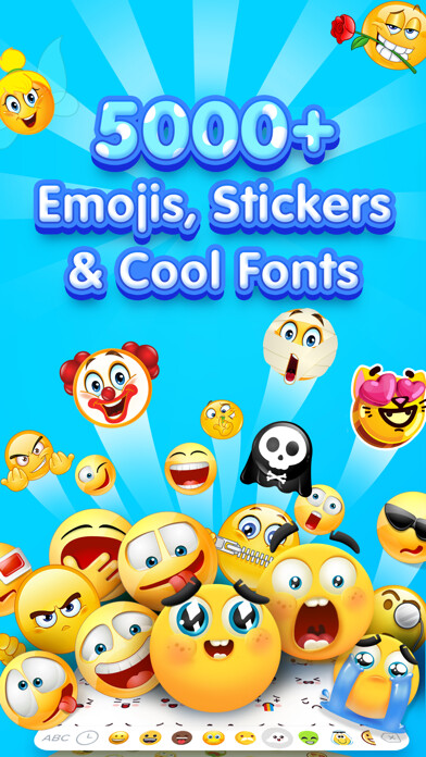 Emulate iPhone app New Emoji & Fonts - RainbowKey using MyAndroid