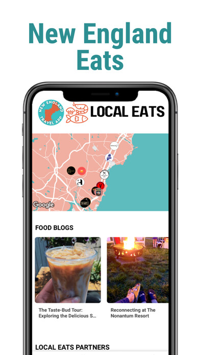 Emulate iPhone app New England Travel App using MyAndroid