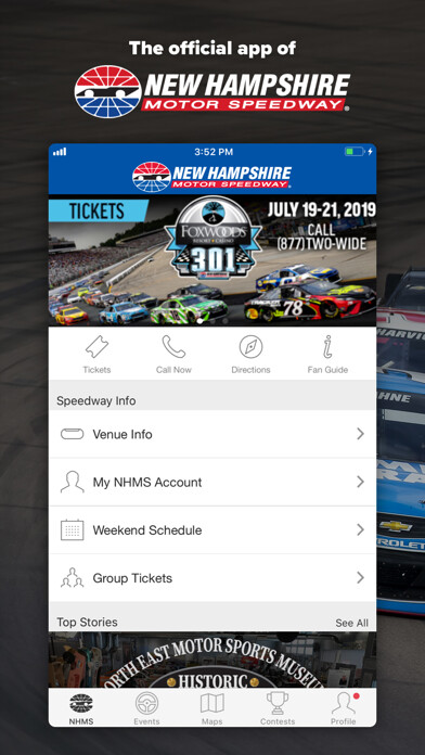 Emulate iPhone app New Hampshire Motor Speedway using MyAndroid Emulate iPhone app New Hampshire Motor Speedway using MyAndroid