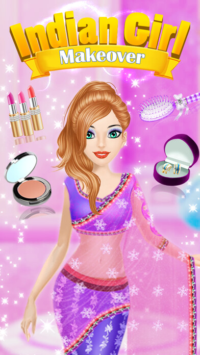 Emulate iPhone app New Indian Girl Makeover using MyAndroid