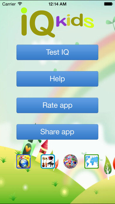 Emulate iPhone app New IQ Test for Kids using MyAndroid