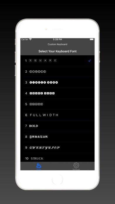 Emulate iPhone app New Keyboard Font Style using MyAndroid