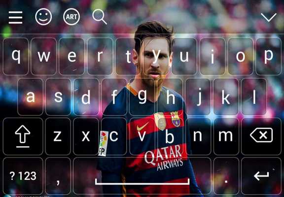 Emulate Android APK New Keyboard For Lionel Messi