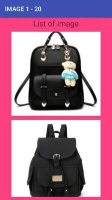 Emulate Android APK New Lady Backpack Bag Design Ideas
