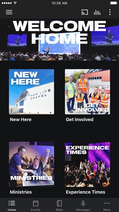 Emulate iPhone app New Life Chapel using MyAndroid Emulate iPhone app New Life Chapel using MyAndroid