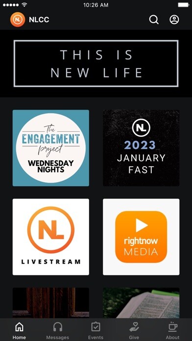 Emulate iPhone app New Life Christian Church using MyAndroid Emulate iPhone app New Life Christian Church using MyAndroid