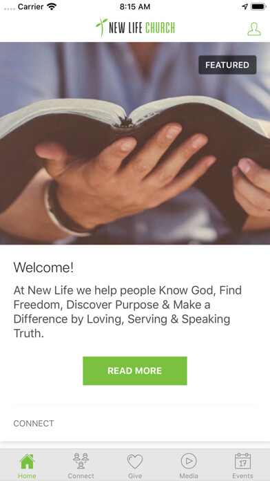 Emulate iPhone app New Life Church Kokomo using MyAndroid Emulate iPhone app New Life Church Kokomo using MyAndroid