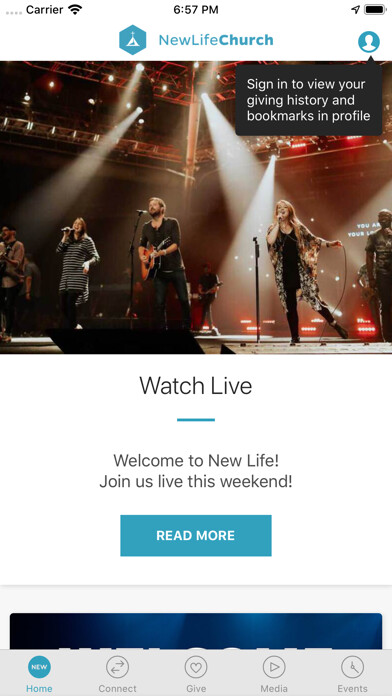 Emulate iPhone app New Life Colorado using MyAndroid