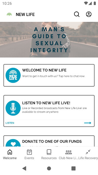Emulate iPhone app NEW LIFE MINISTRIES APP using MyAndroid Emulate iPhone app NEW LIFE MINISTRIES APP using MyAndroid