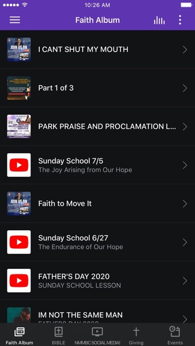 Emulate iPhone app New Memorial MBC Chicago using MyAndroid