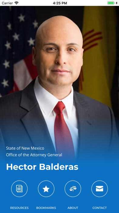 Emulate iPhone app New Mexico Attorney General using MyAndroid