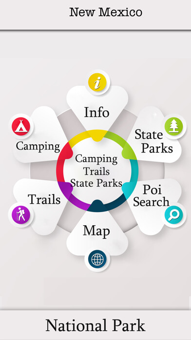 Emulate iPhone app New Mexico - Camping & Trails using MyAndroid