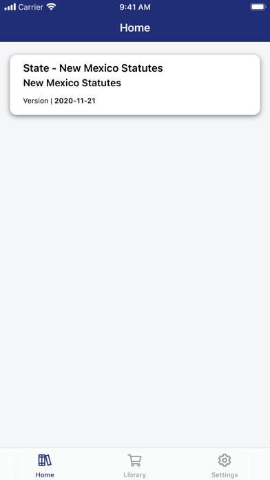 Emulate iPhone app New Mexico Statutes using MyAndroid
