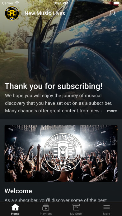 Emulate iPhone app New Music Lives Channel using MyAndroid Emulate iPhone app New Music Lives Channel using MyAndroid