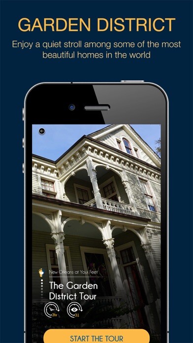 Emulate iPhone app New Orleans at Your Feet using MyAndroid