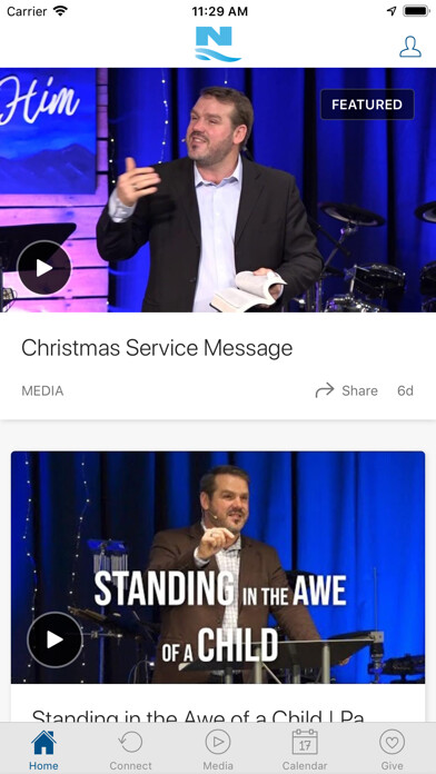Emulate iPhone app Newport Church PA using MyAndroid