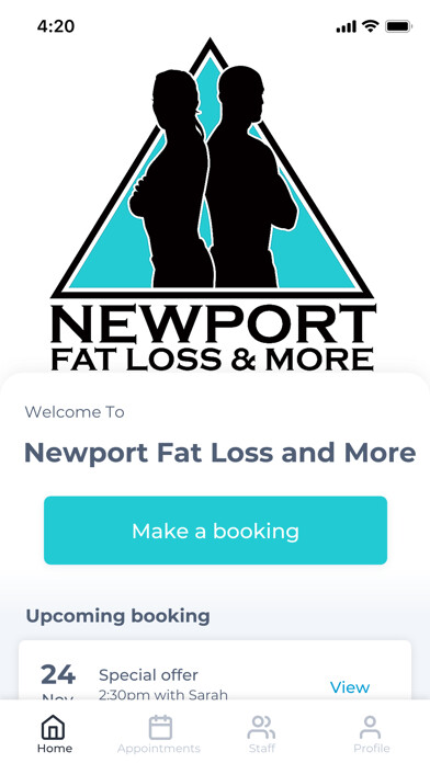 Emulate iPhone app Newport Fat Loss and More using MyAndroid