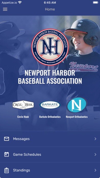 Emulate iPhone app Newport Harbor Baseball NHBA using MyAndroid Emulate iPhone app Newport Harbor Baseball NHBA using MyAndroid