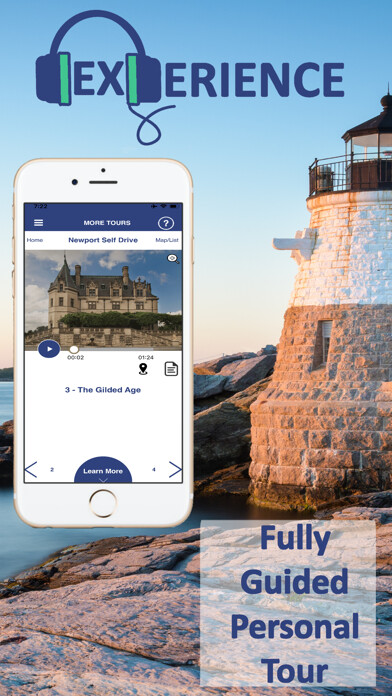 Emulate iPhone app Newport RI Driving Audio Guide using MyAndroid