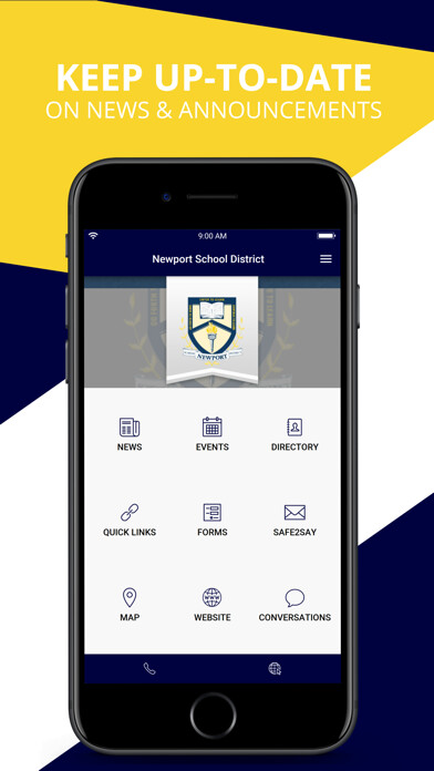 Emulate iPhone app Newport School District PA using MyAndroid Emulate iPhone app Newport School District PA using MyAndroid