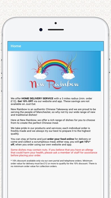 Emulate iPhone app New Rainbow Chinese Takeaway using MyAndroid Emulate iPhone app New Rainbow Chinese Takeaway using MyAndroid