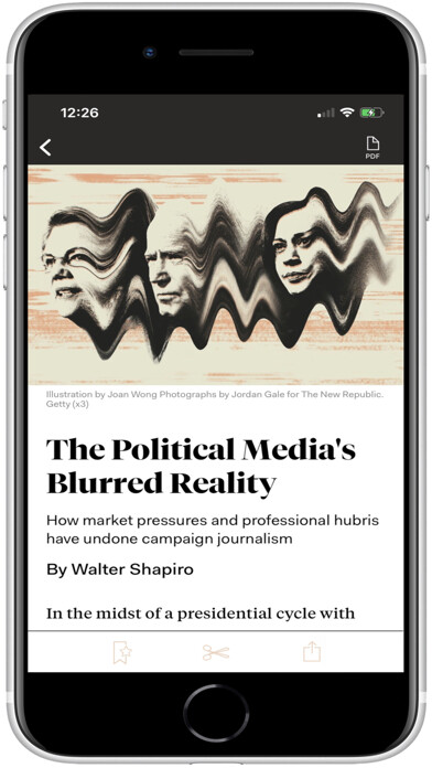 Emulate iPhone app New Republic using MyAndroid