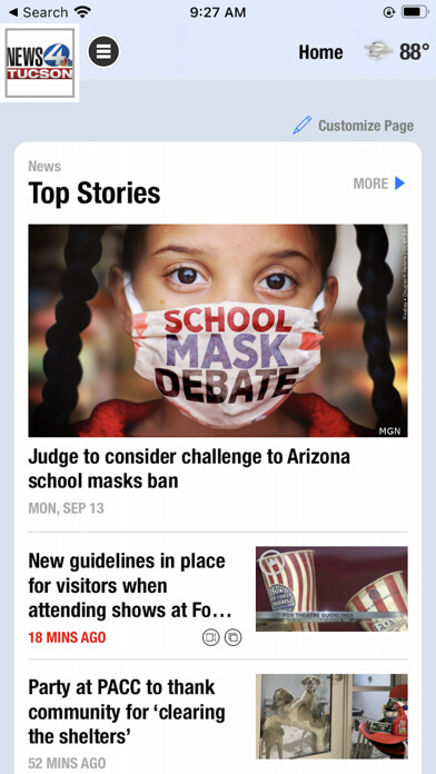 Emulate iPhone app News 4 Tucson using MyAndroid Emulate iPhone app News 4 Tucson using MyAndroid