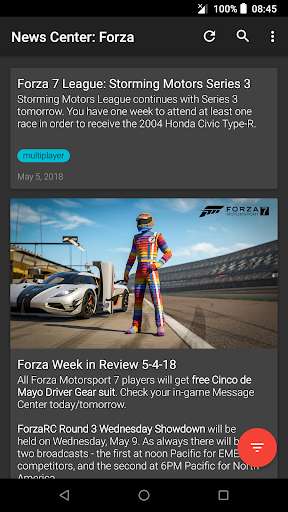 Run android online APK News Center: Forza from MyAndroid or emulate News Center: Forza using MyAndroid Run android online APK News Center: Forza from MyAndroid or emulate News Center: Forza using MyAndroid